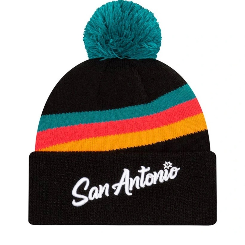 NEW🖤San Antonio Spurs New Era 2020 City Series Official Beanie